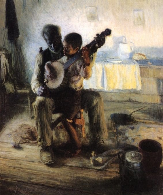 The Banjo Lesson Painting